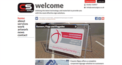 Desktop Screenshot of countysigns.co.uk